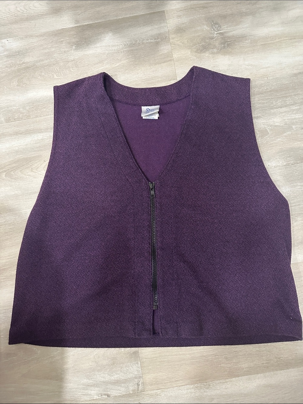 Vintage Weekenders Purple Zip-Front Vest
